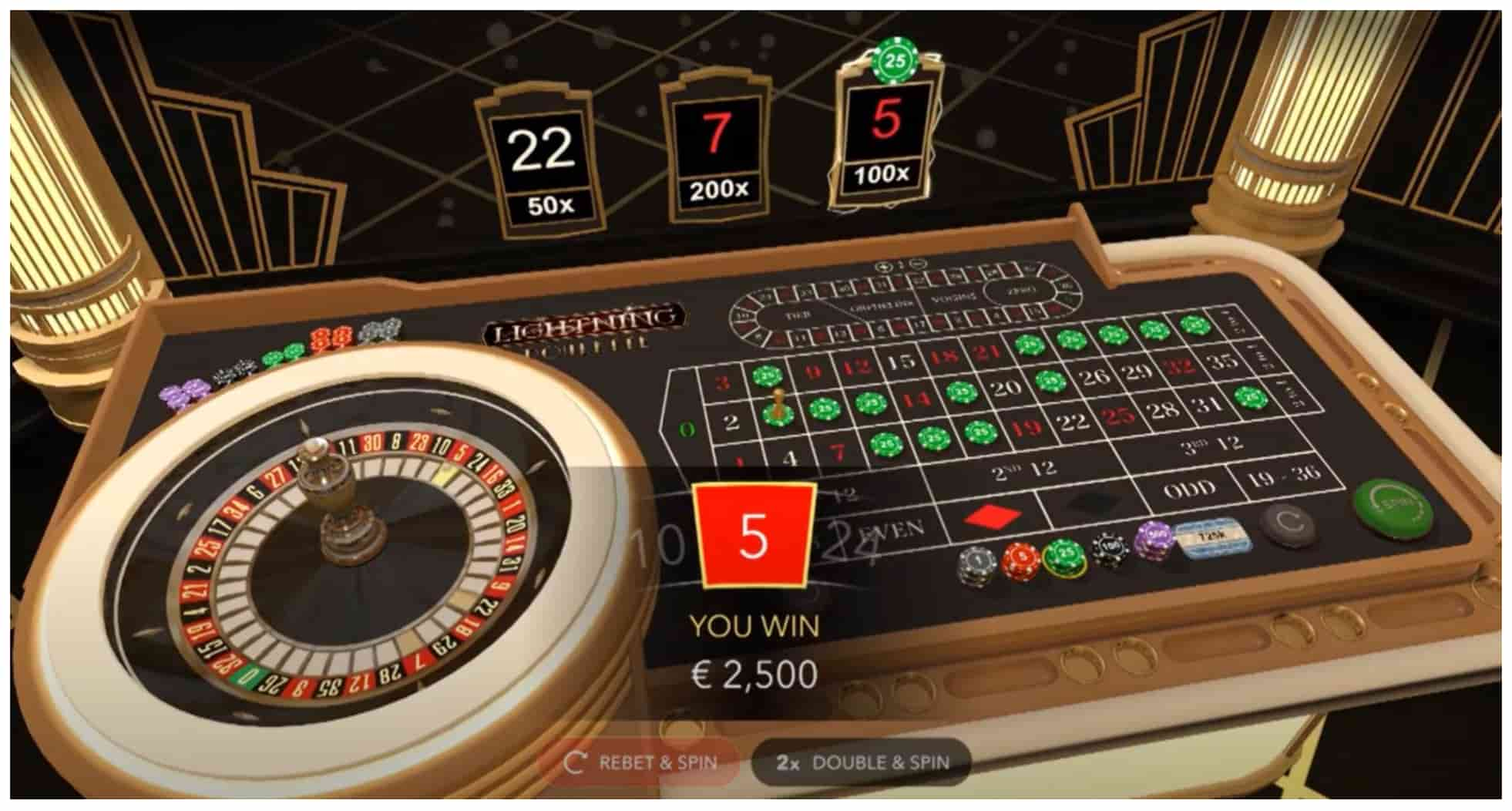 ¿Cómo jugar al Lightning Roulette?